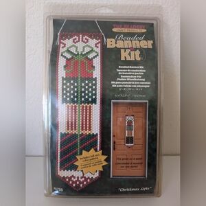 The Beadery #5750 Beaded Banner Kit Christmas Gifts, only missing hanging rod